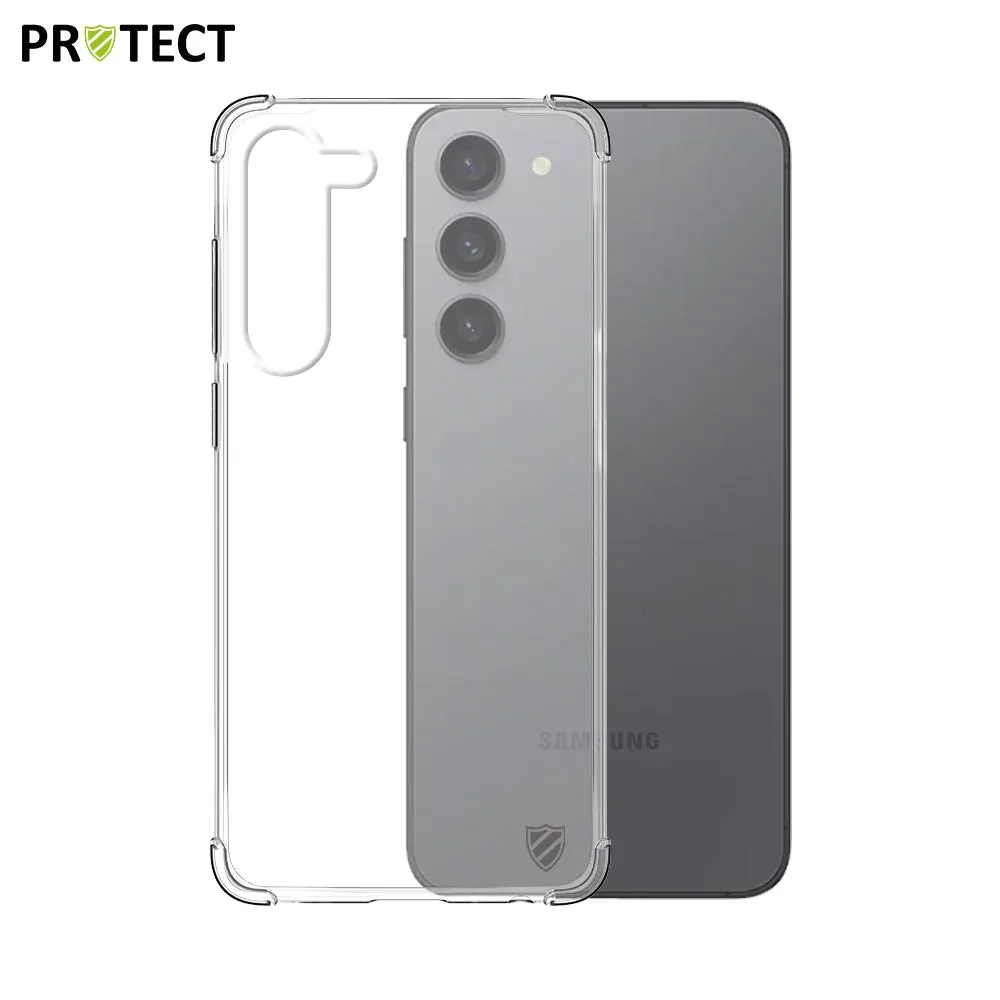 Coque Silicone Renforcée PROTECT pour Samsung Galaxy S23 Plus 5G S916 Transparent