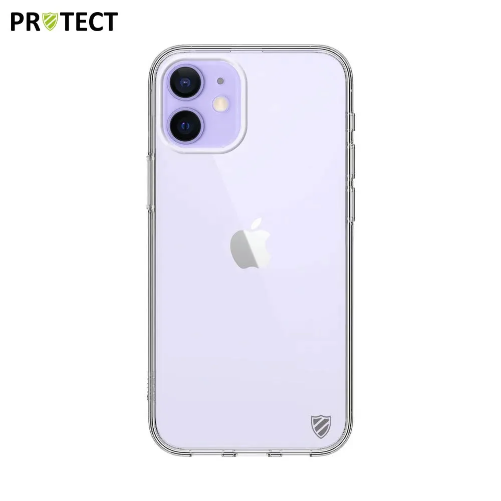 Pack de 10 Coques Silicone PROTECT pour Apple iPhone 12 Mini Bulk Transparent