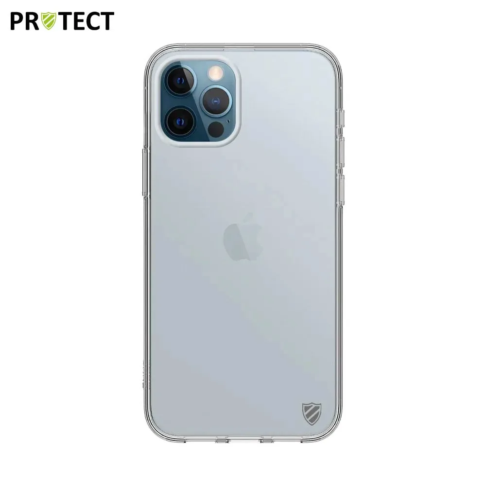 Pack de 10 Coques Silicone PROTECT pour Apple iPhone 12 & 12 Pro Bulk Transparent