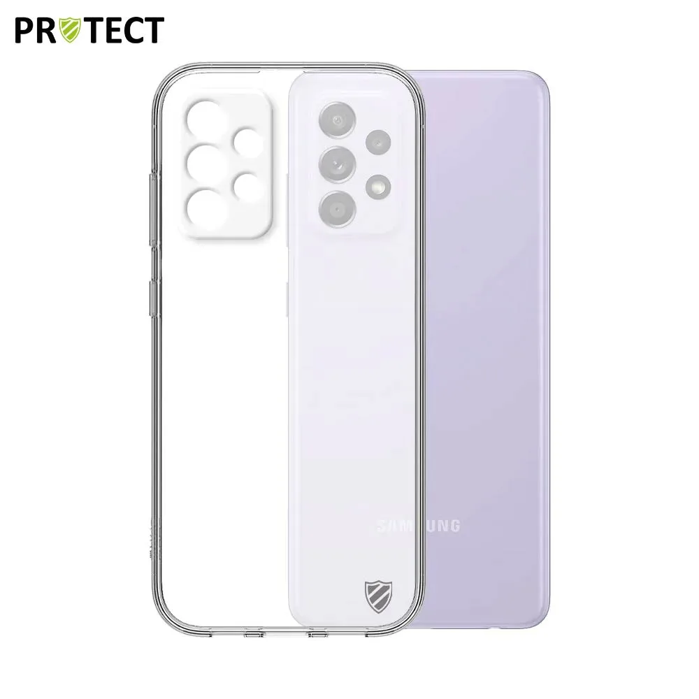 Pack de 10 Coques Silicone PROTECT pour Samsung Galaxy A52 5G A526 & A52 4G A525 Bulk Transparent