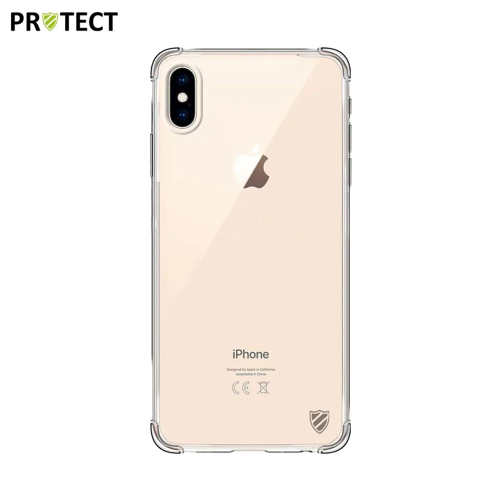 Pack de 10 Coques Silicone Renforcée PROTECT pour Apple iPhone XS Max Bulk Transparent — vue 2