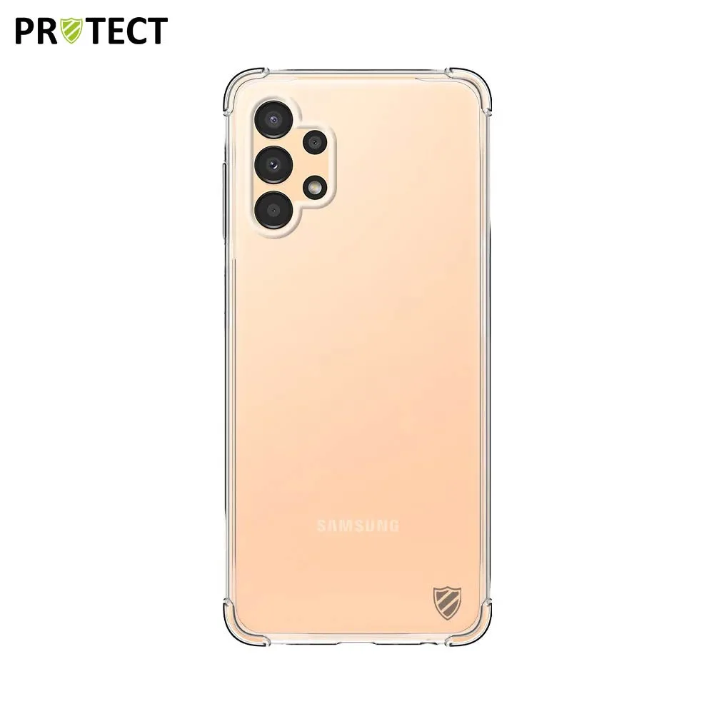 Pack de 10 Coques Silicone Renforcée PROTECT pour Samsung Galaxy A13 4G A135 Bulk Transparent — vue 2
