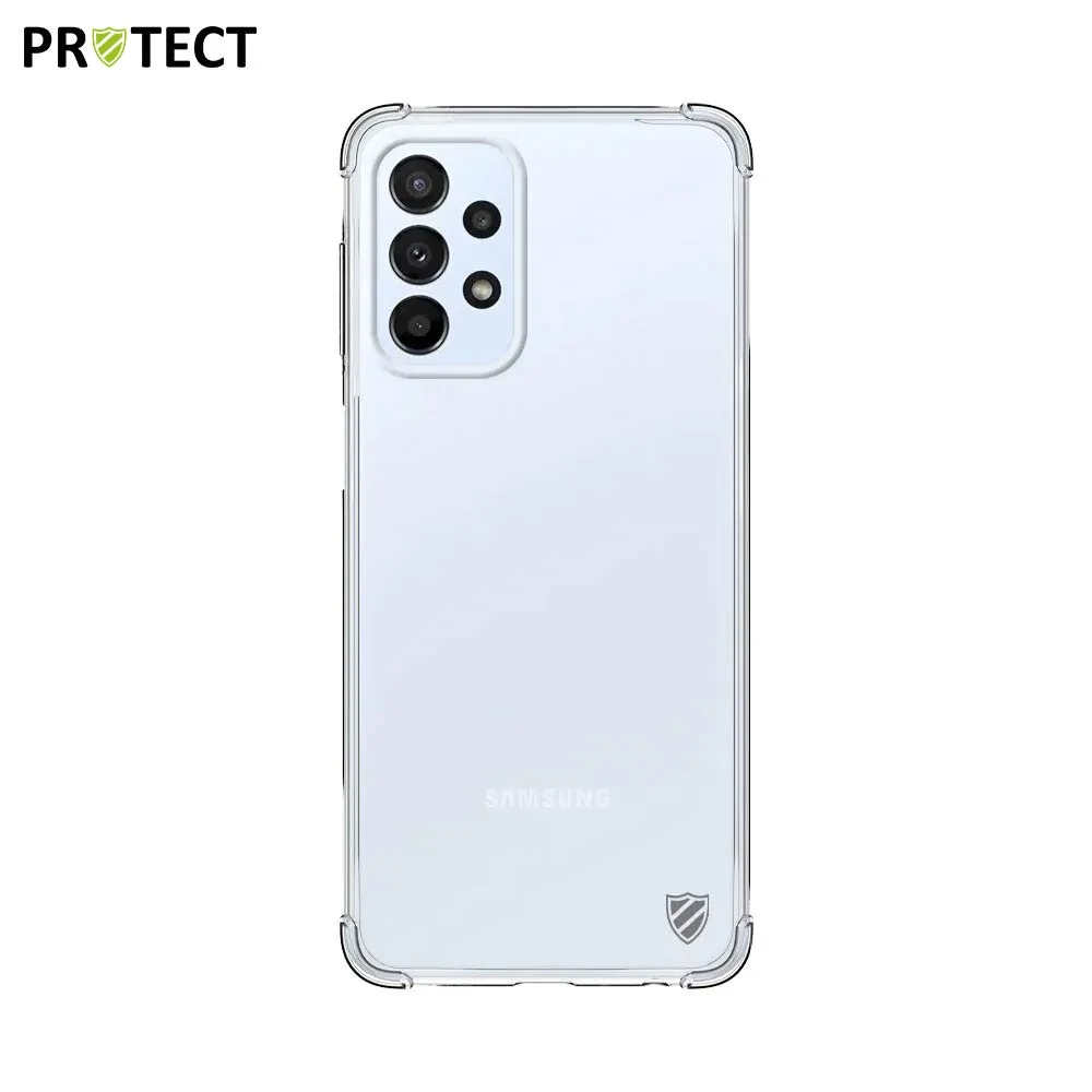 Pack de 10 Coques Silicone Renforcée PROTECT pour Samsung Galaxy A23 5G A236 & A23 4G A235 Bulk Transparent — vue 2