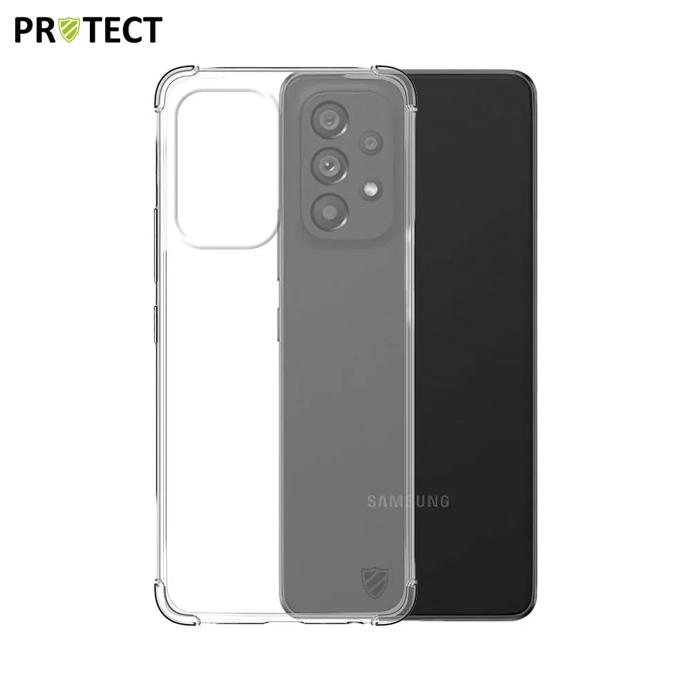 Pack de 10 Coques Silicone Renforcée PROTECT pour Samsung Galaxy A53 5G A536 Bulk Transparent — vue 2