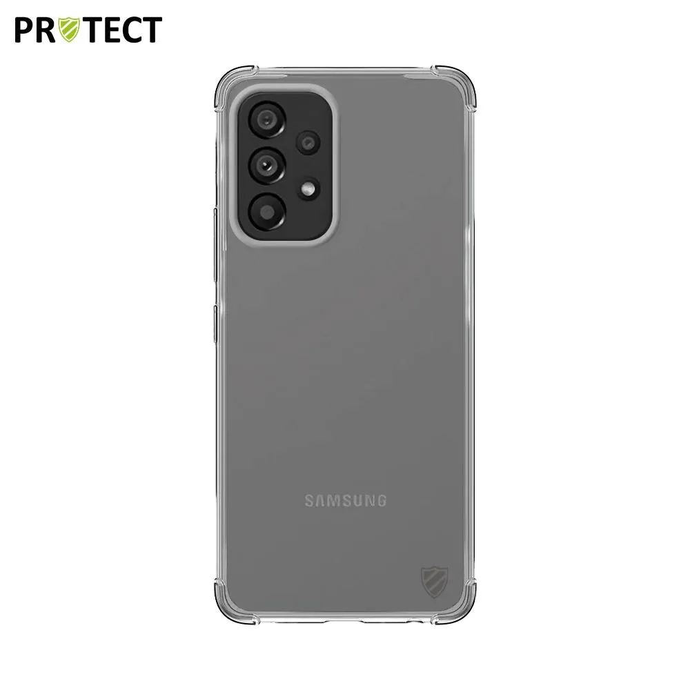 Pack de 10 Coques Silicone Renforcée PROTECT pour Samsung Galaxy A53 5G A536 Bulk Transparent