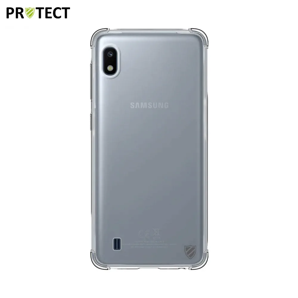 Pack de 10 Coques Silicone Renforcée PROTECT pour Samsung Galaxy A10 A105 Bulk Transparent — vue 2