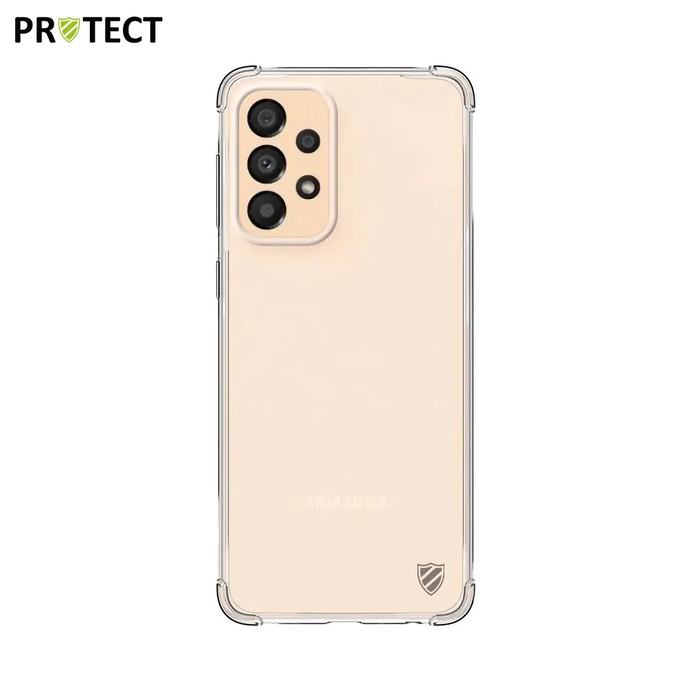 Pack de 10 Coques Silicone Renforcée PROTECT pour Samsung Galaxy A33 5G A336 Bulk Transparent — vue 2
