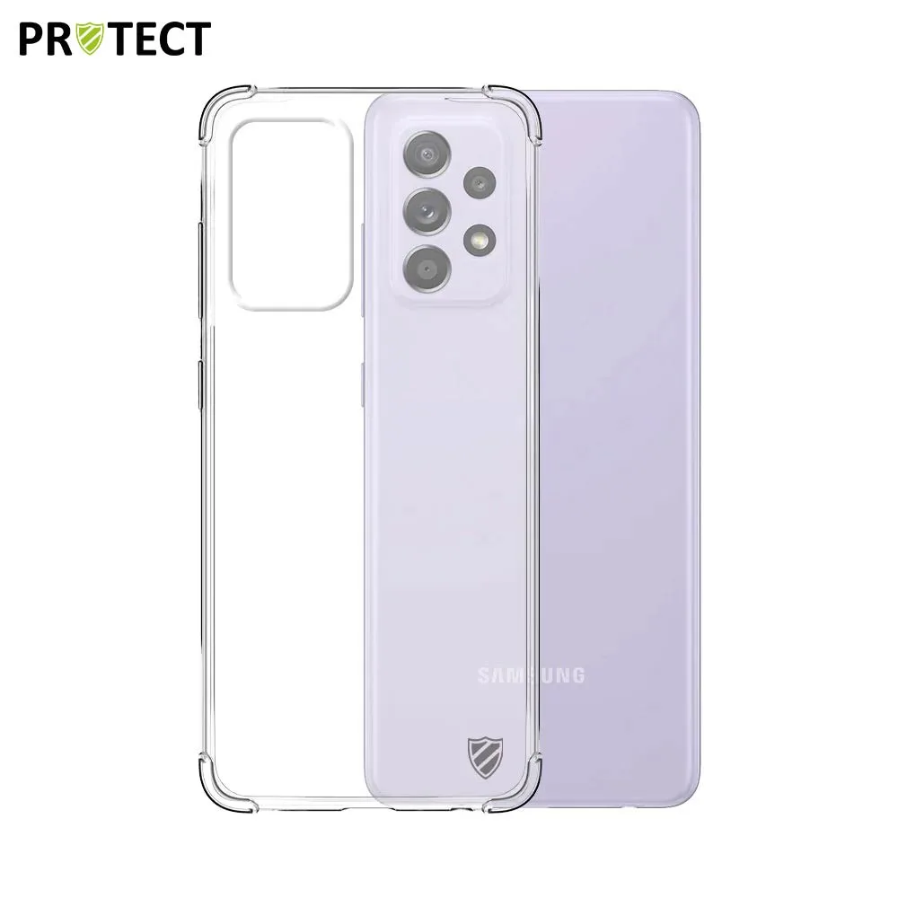 Pack de 10 Coques Silicone Renforcée PROTECT pour Samsung Galaxy A52 5G A526 & A52 4G A525 Bulk Transparent