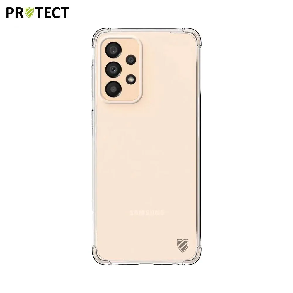 Pack de 10 Coques Silicone Renforcée PROTECT pour Samsung Galaxy A34 5G A346 Bulk Transparent — vue 2