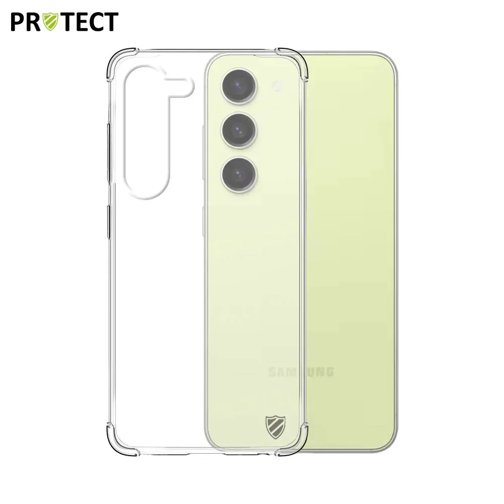 Pack de 10 Coques Silicone Renforcée PROTECT pour Samsung Galaxy S23 5G S911 Bulk Transparent
