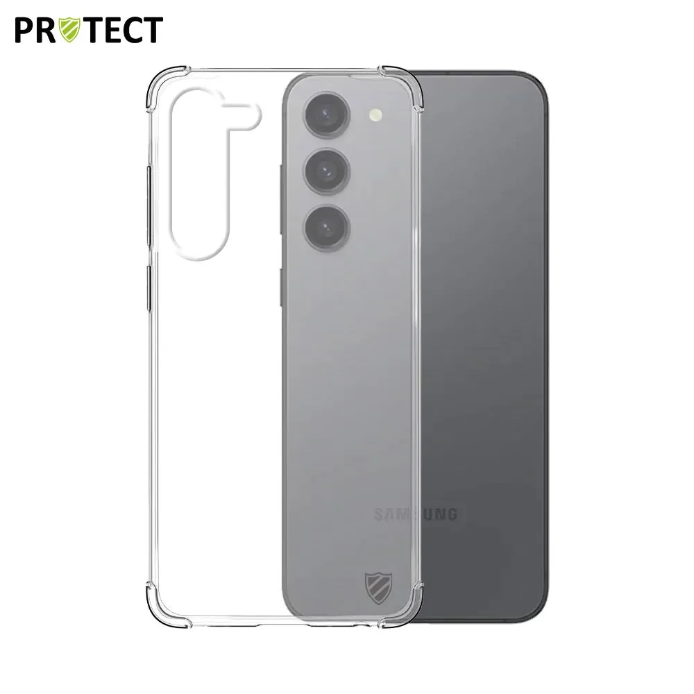 Pack de 10 Coques Silicone Renforcée PROTECT pour Samsung Galaxy S23 Plus 5G S916 Bulk Transparent