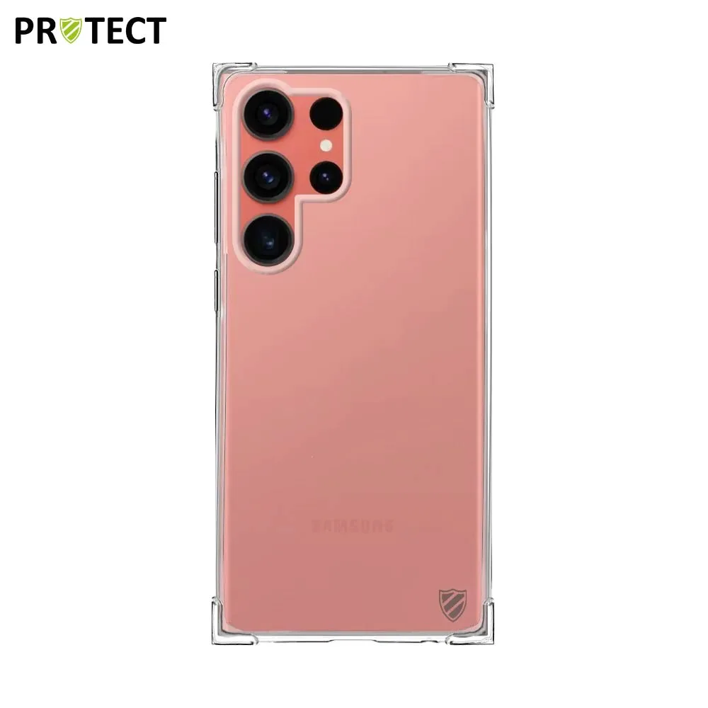 Pack de 10 Coques Silicone Renforcée PROTECT pour Samsung Galaxy S23 Ultra 5G S918 Bulk Transparent — vue 2