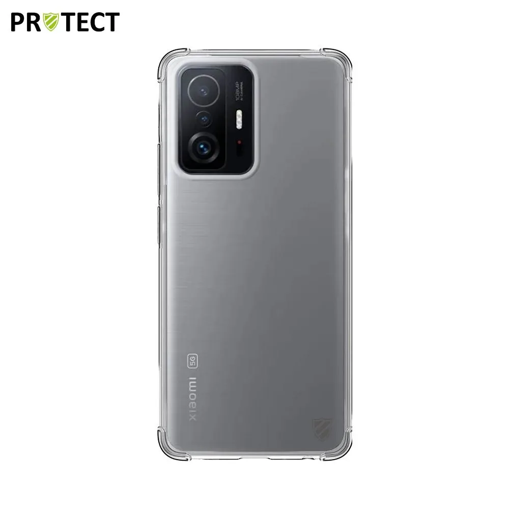 Coque Silicone Renforcée PROTECT pour Xiaomi 11T 5G & 11T Pro 5G Transparent — vue 2