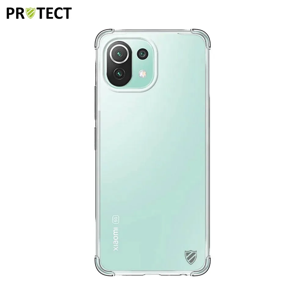 Coque Silicone Renforcée PROTECT pour Xiaomi Mi 11 Lite 4G & Mi 11 Lite 5G Transparent — vue 2