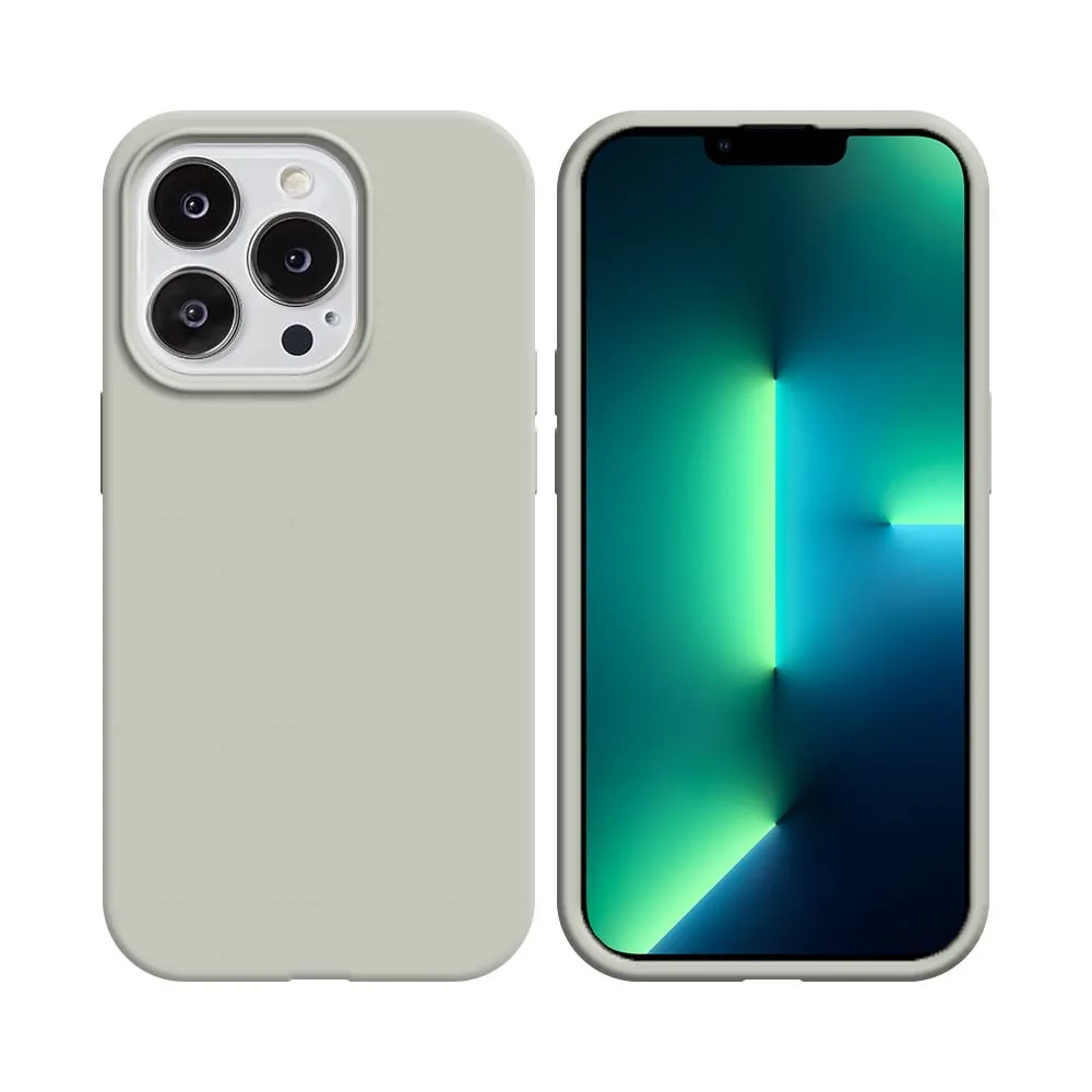 Coque Silicone Compatible pour Apple iPhone 13 Pro Blanc