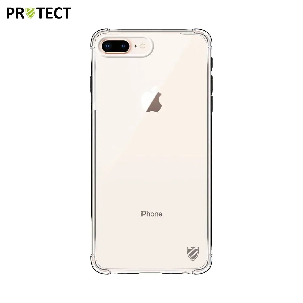 Pack de 10 Coques Silicone Renforcée PROTECT pour Apple iPhone 7 Plus & 8 Plus Bulk Transparent — vue 2