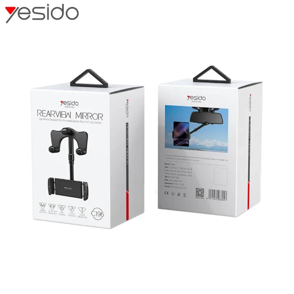 Support Smartphone pour Voiture Yesido C196 Noir — vue 2