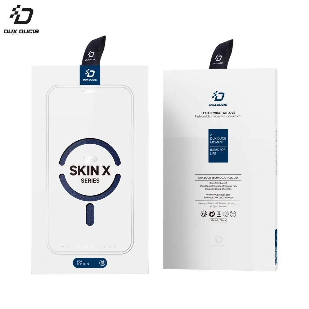 Housse de Protection Skin X Pro Dux Ducis pour Apple iPhone 15 Plus MagSafe Bleu — vue 3