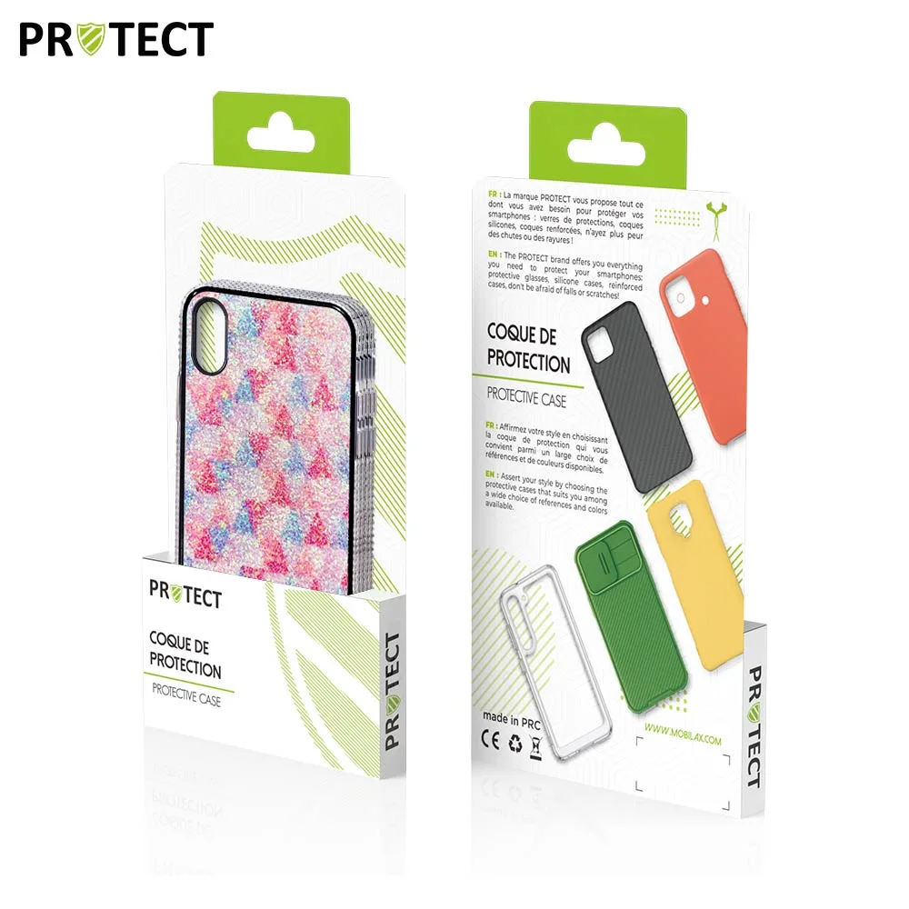 Coque de Protection ID045 PROTECT pour Apple iPhone X & XS Rose — vue 2