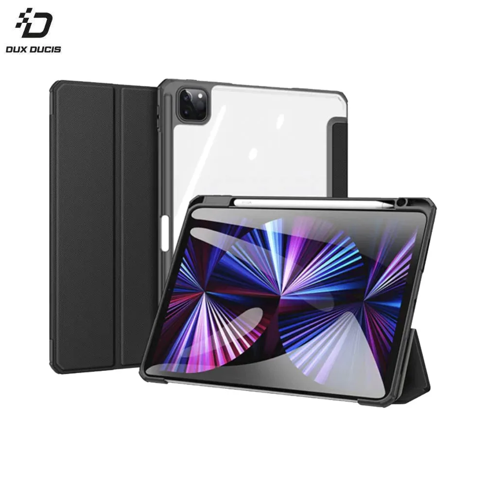 Housse de Protection Toby Dux Ducis pour Apple iPad Pro 11" (2e, 3e & M2 4e génération) A2068, A2228, A2230, A2301, A2377, A2459 Noir