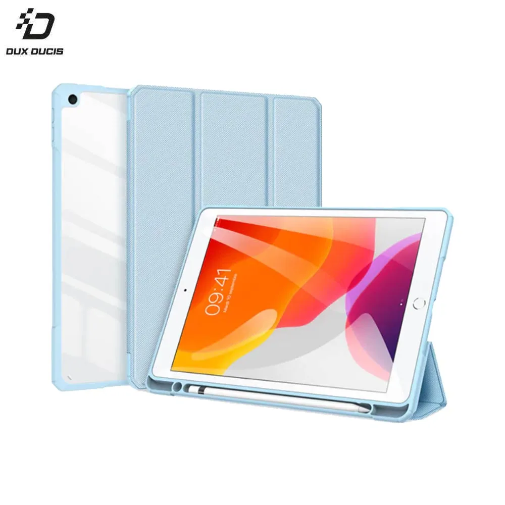 Housse de Protection Toby Dux Ducis pour Apple iPad 7/iPad 8 A2197/A2198/A2200/A2270/A2428/A2429/A2430 Bleu
