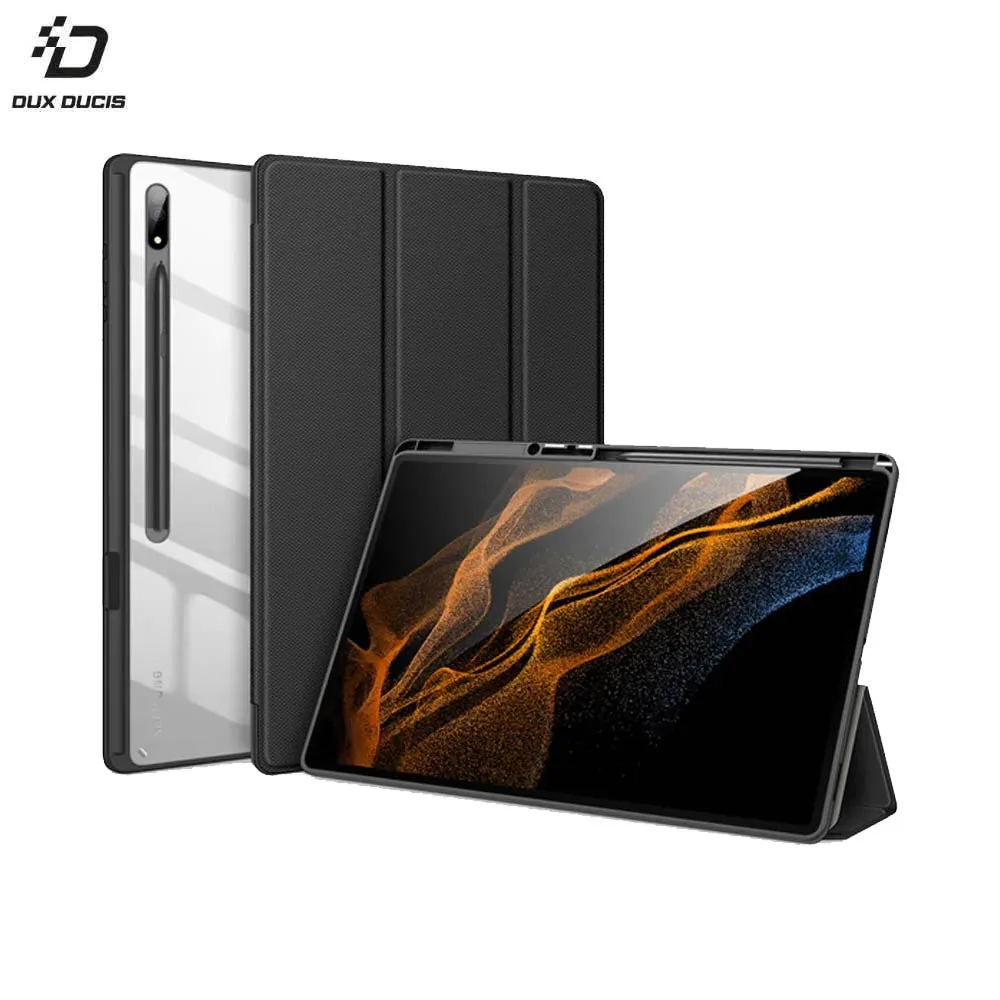 Housse de Protection Toby Dux Ducis pour Samsung Galaxy Tab S8 Ultra Wi-Fi X900 Noir