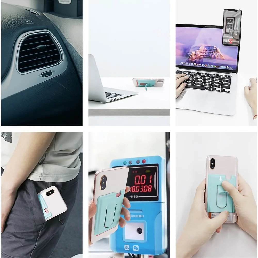 Porte-Cartes Silicone fscool M3 (Adhésif) Gris