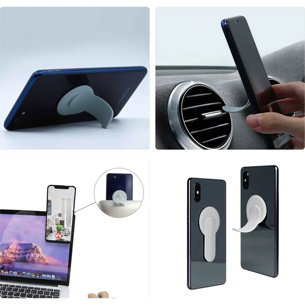 Support Smartphone Silicone fscool M2 Mini (Bureau, PC Portable et Voiture) Blanc — vue 2