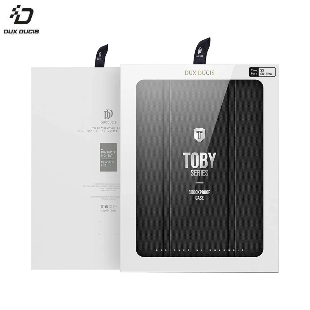 Housse de Protection Toby Dux Ducis pour Samsung Galaxy Tab S8 Ultra Wi-Fi X900 Noir — vue 2