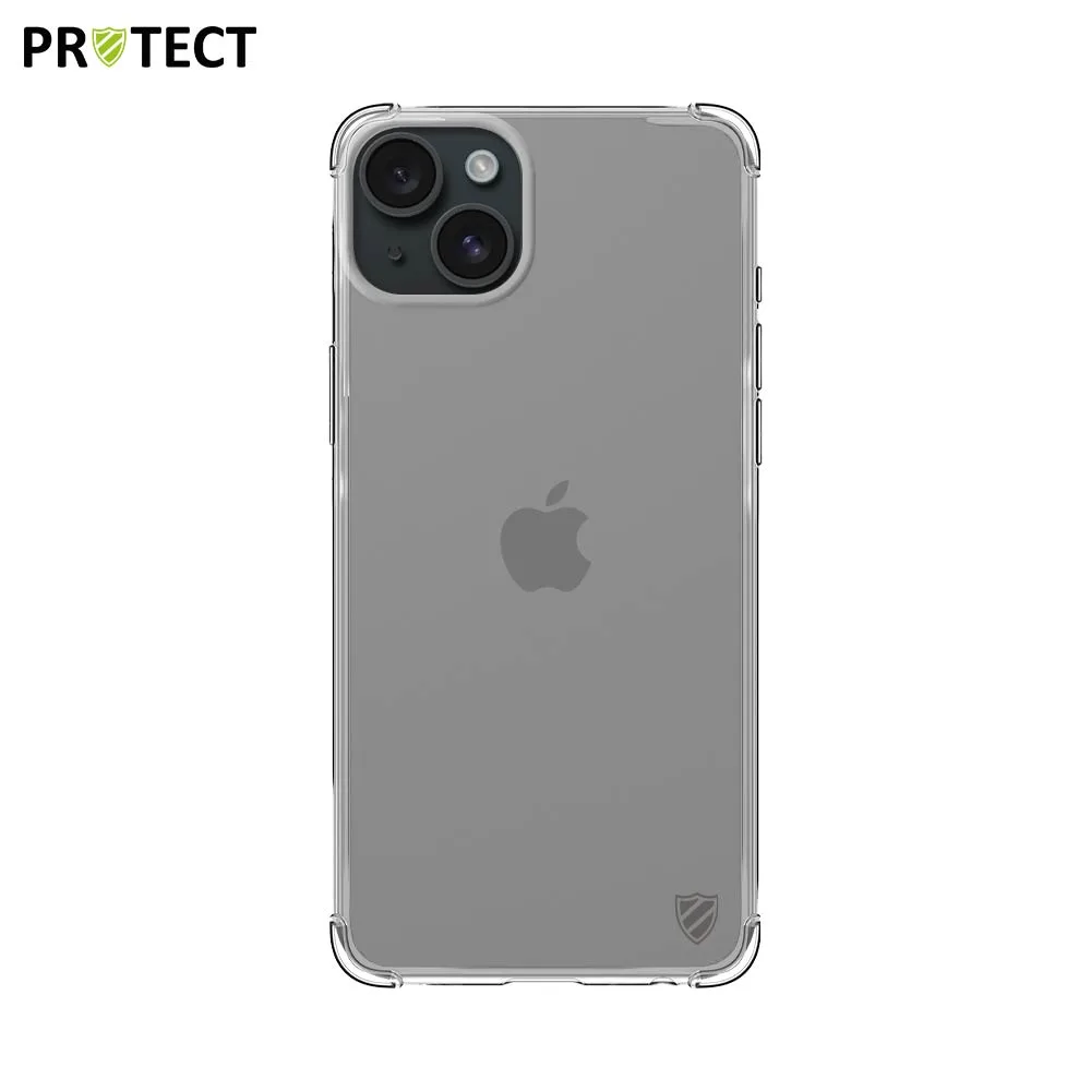 Coque Silicone Renforcée PROTECT pour Apple iPhone 15 Plus Transparent — vue 2
