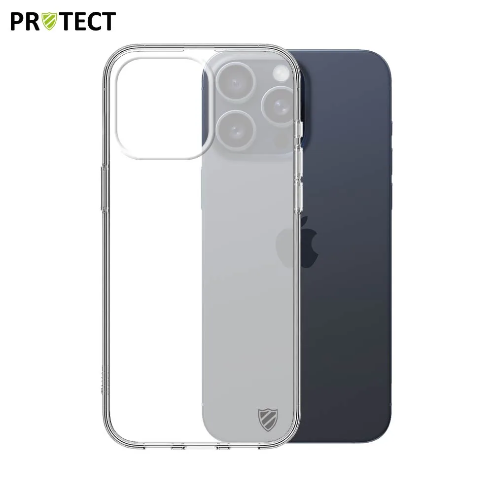 Coque Silicone PROTECT pour Apple iPhone 16 Pro Max Transparent