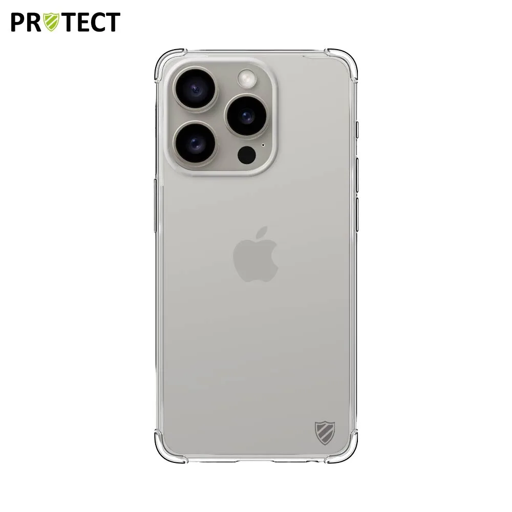 Pack de 10 Coques Silicone Renforcée PROTECT pour Apple iPhone 16 Pro Bulk Transparent — vue 2