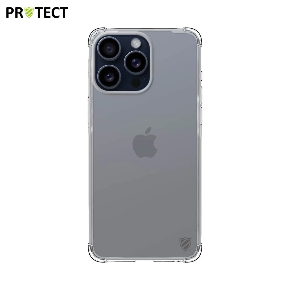 Coque Silicone Renforcée PROTECT pour Apple iPhone 15 Pro Max Transparent — vue 2