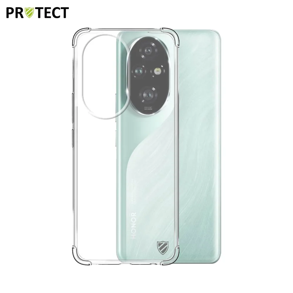 Coque Silicone Renforcée PROTECT pour Honor 200 Pro Transparent