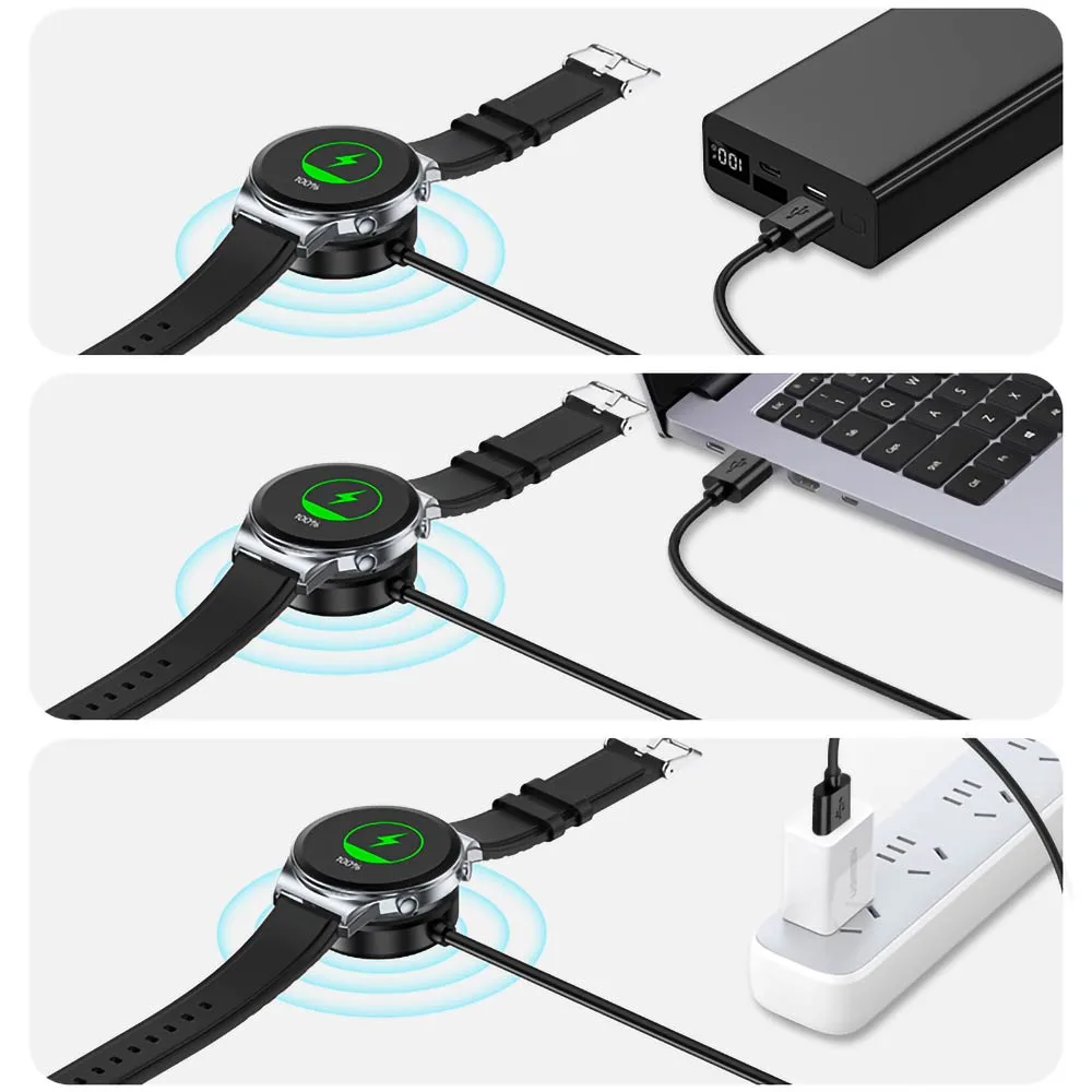 Chargeur Montre Connectée Yesido CA161 pour Galaxy Watch Noir