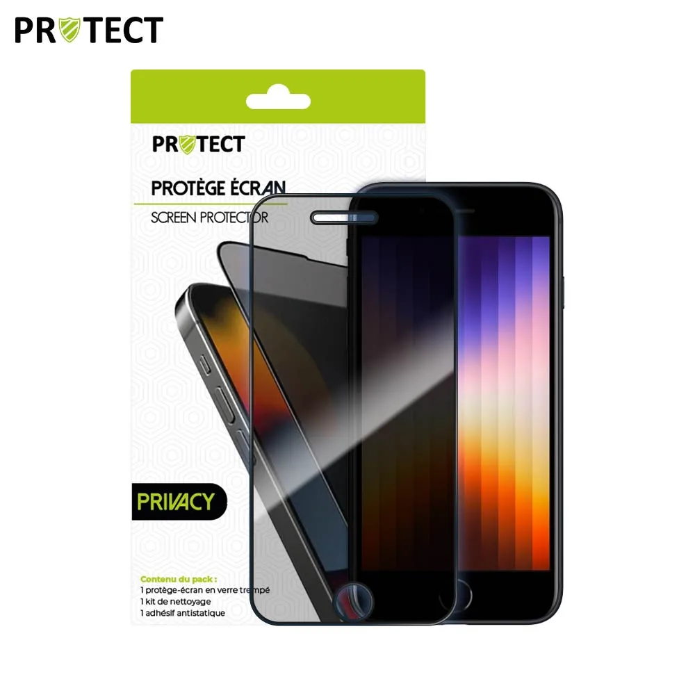 Verre Trempé PRIVACY PROTECT pour Apple iPhone 6, 6S, 7, 8, SE 2 & SE 3 Transparent