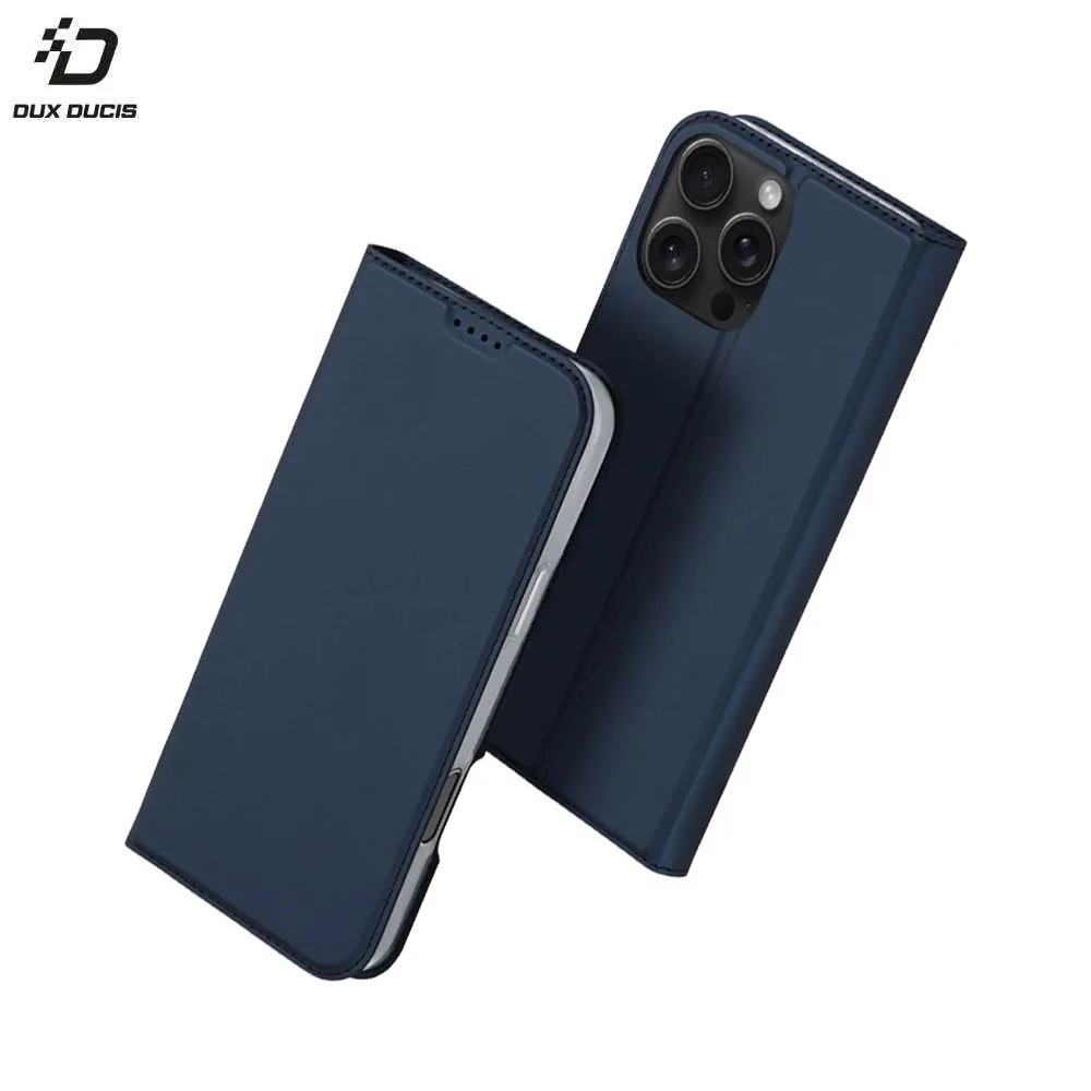 Housse de Protection Skin Pro Dux Ducis pour Apple iPhone 16 Pro Bleu