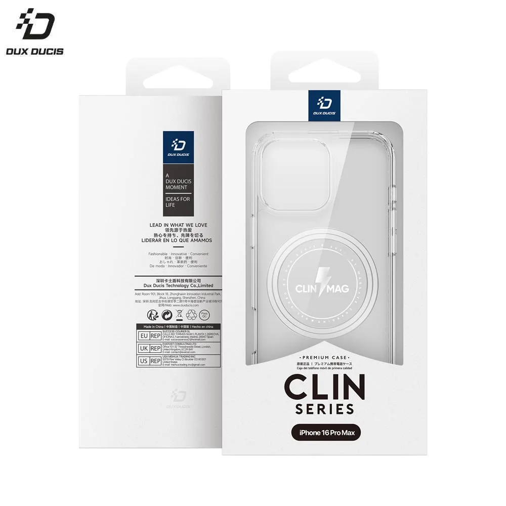 Coque de Protection Clin Mag Dux Ducis pour Apple iPhone 16 Pro Max Transparent — vue 2
