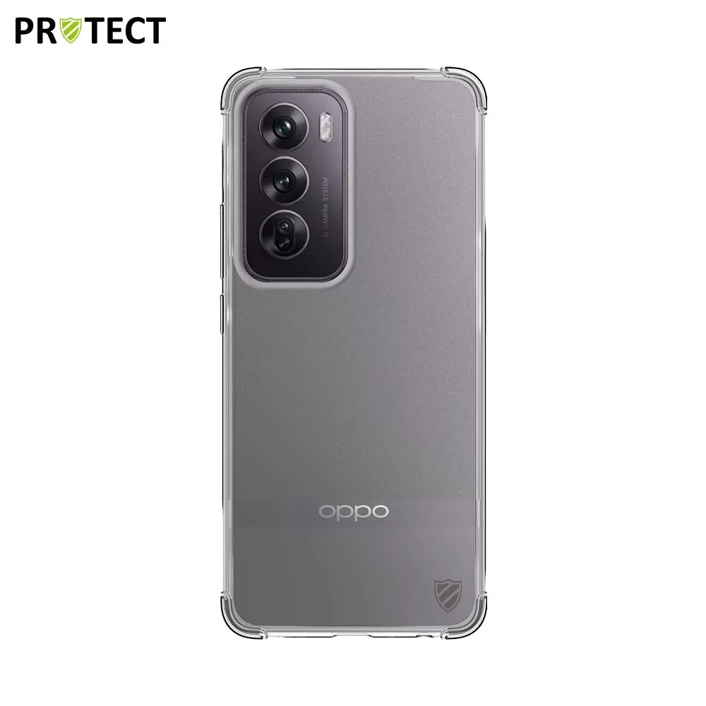 Coque Silicone Renforcée PROTECT pour OPPO Reno 12 Pro 5G Transparent — vue 2