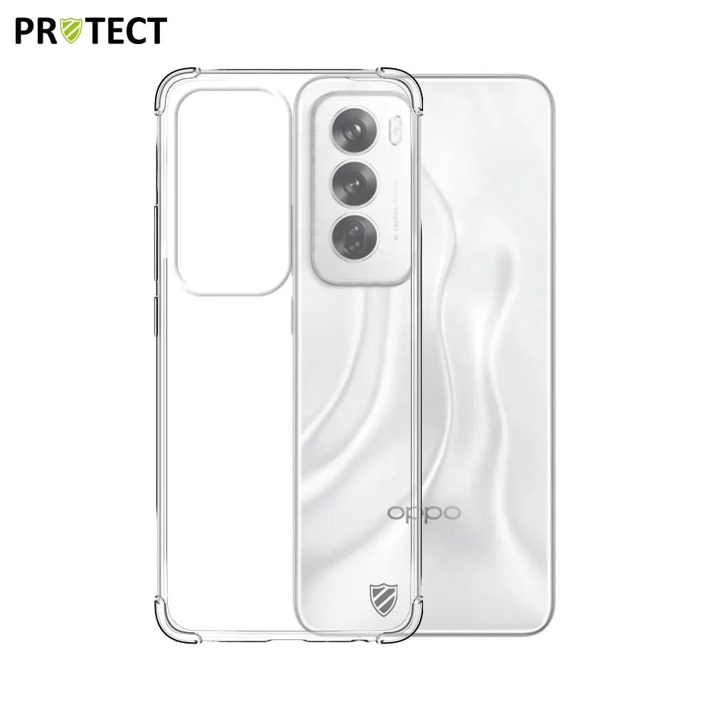 Coque Silicone Renforcée PROTECT pour OPPO Reno 12 5G Transparent