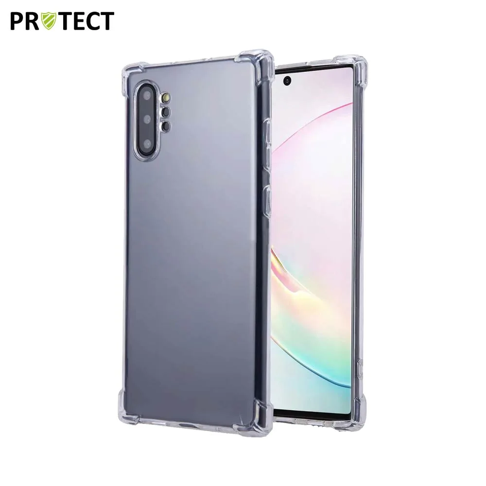 Coque Silicone Renforcée PROTECT pour Samsung Galaxy Note 10 Plus N975 Transparent