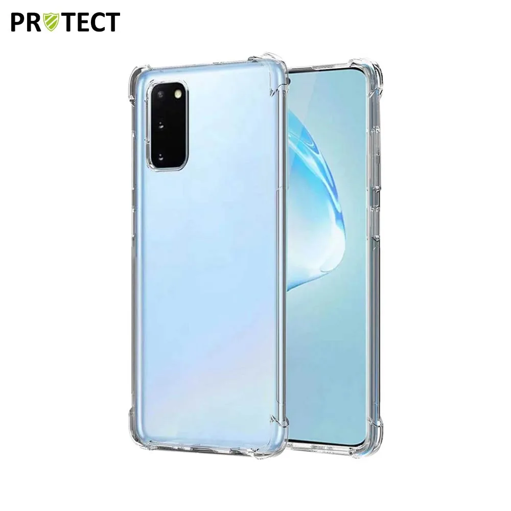 Coque Silicone Renforcée PROTECT pour Samsung Galaxy S20 Plus 5G G986 & Galaxy S20 Plus G985 Transparent
