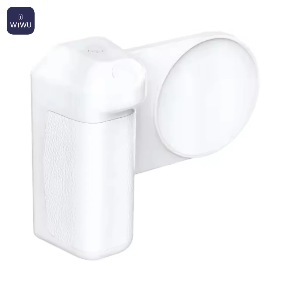 Batterie Externe Power Bank Sans Fil Magnétique Wiwu Wi-W016 4500mAh avec Bluetooth Blanc — vue 2