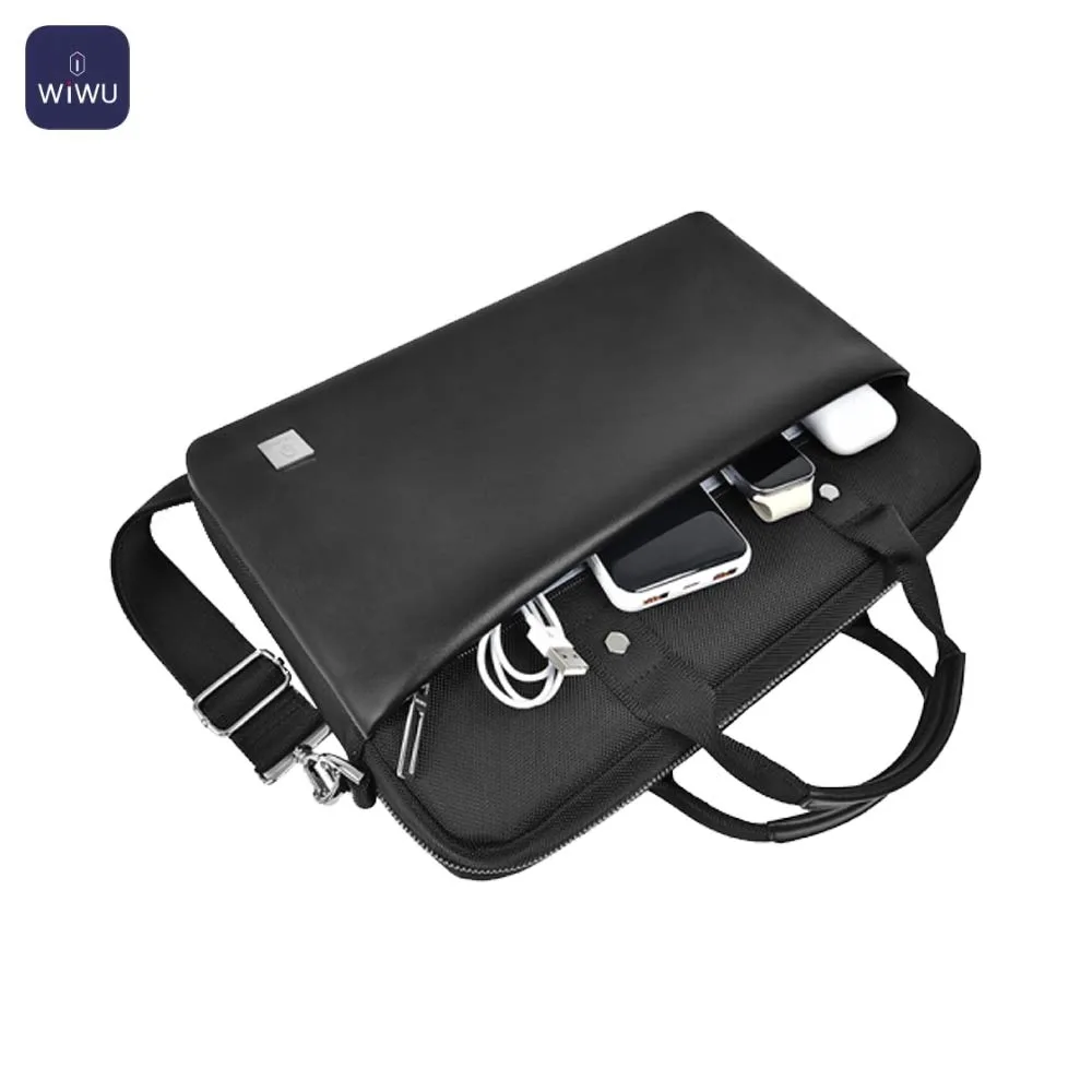 Sacoche pour PC Portable Wiwu Hali 14" Noir Vif