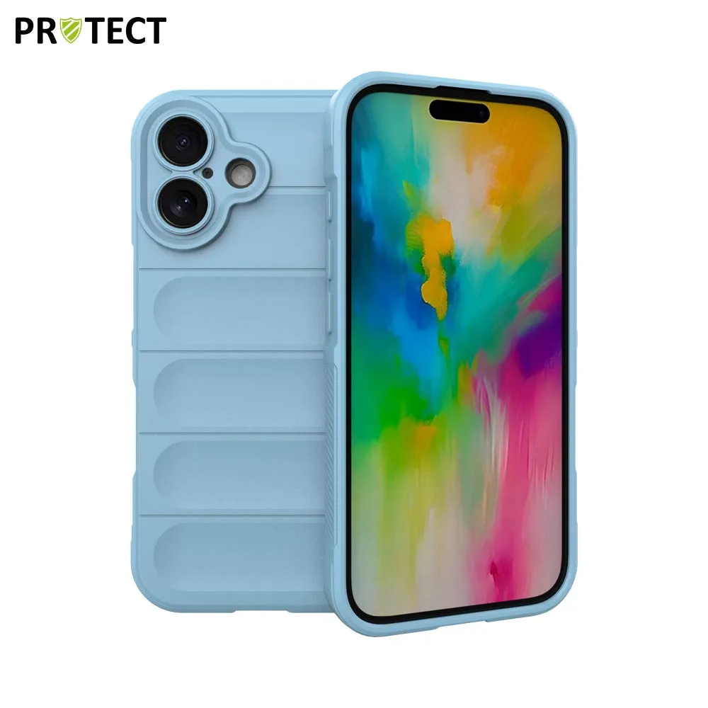 Coque de Protection IX008 PROTECT pour Apple iPhone 16 Bleu Clair