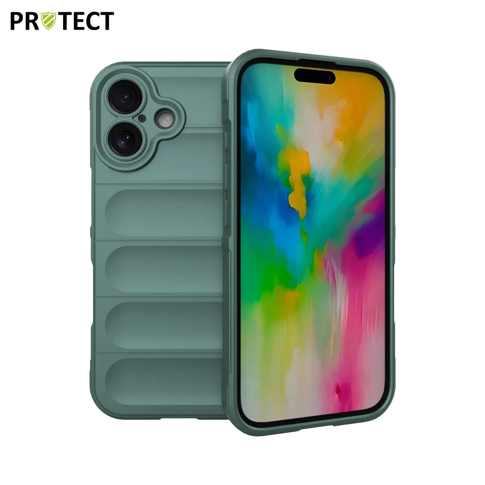 Coque de Protection IX008 PROTECT pour Apple iPhone 16 Vert Foncé