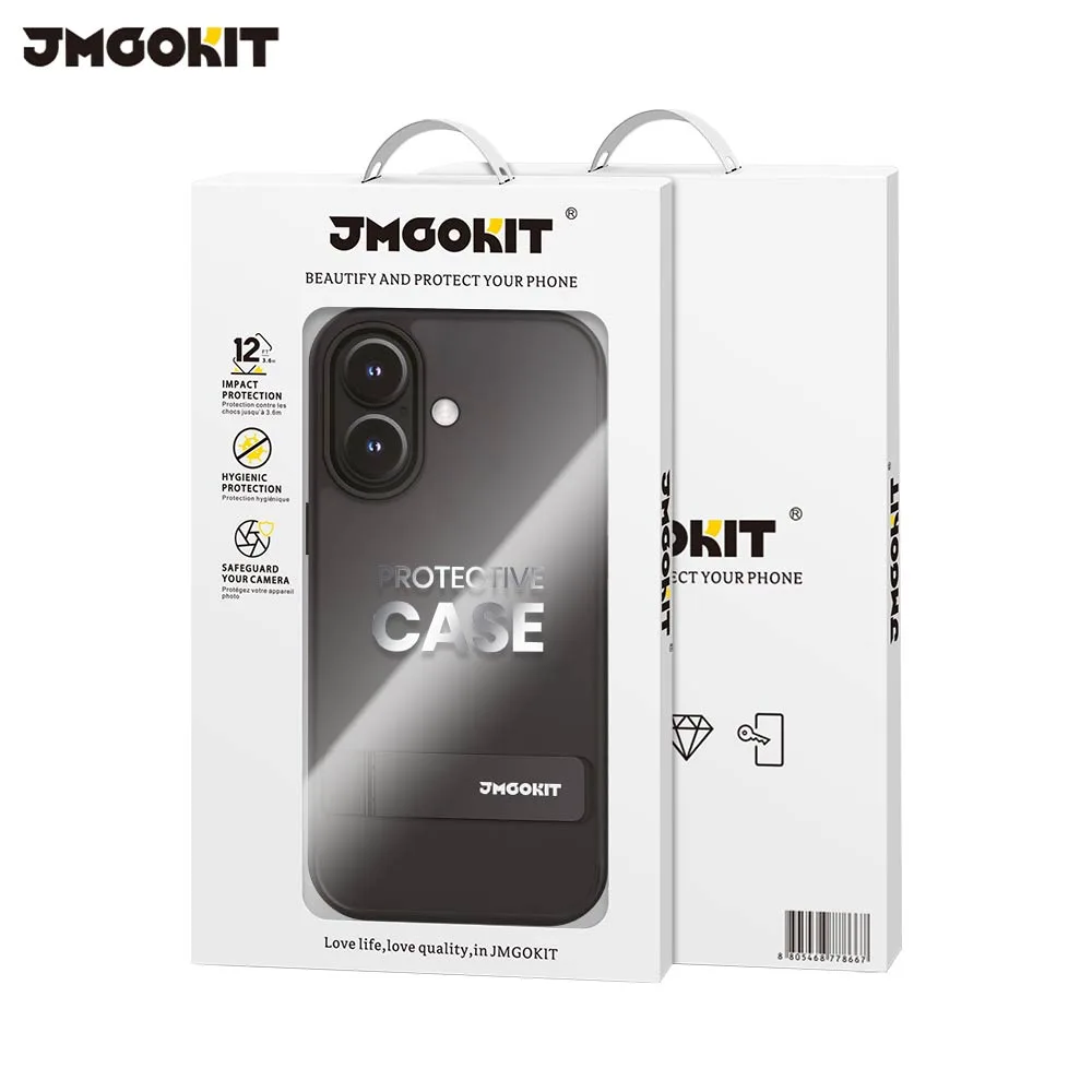 Coque de Protection Metal Bracket JMGOKIT pour Apple iPhone 16 Plus Noir — vue 2