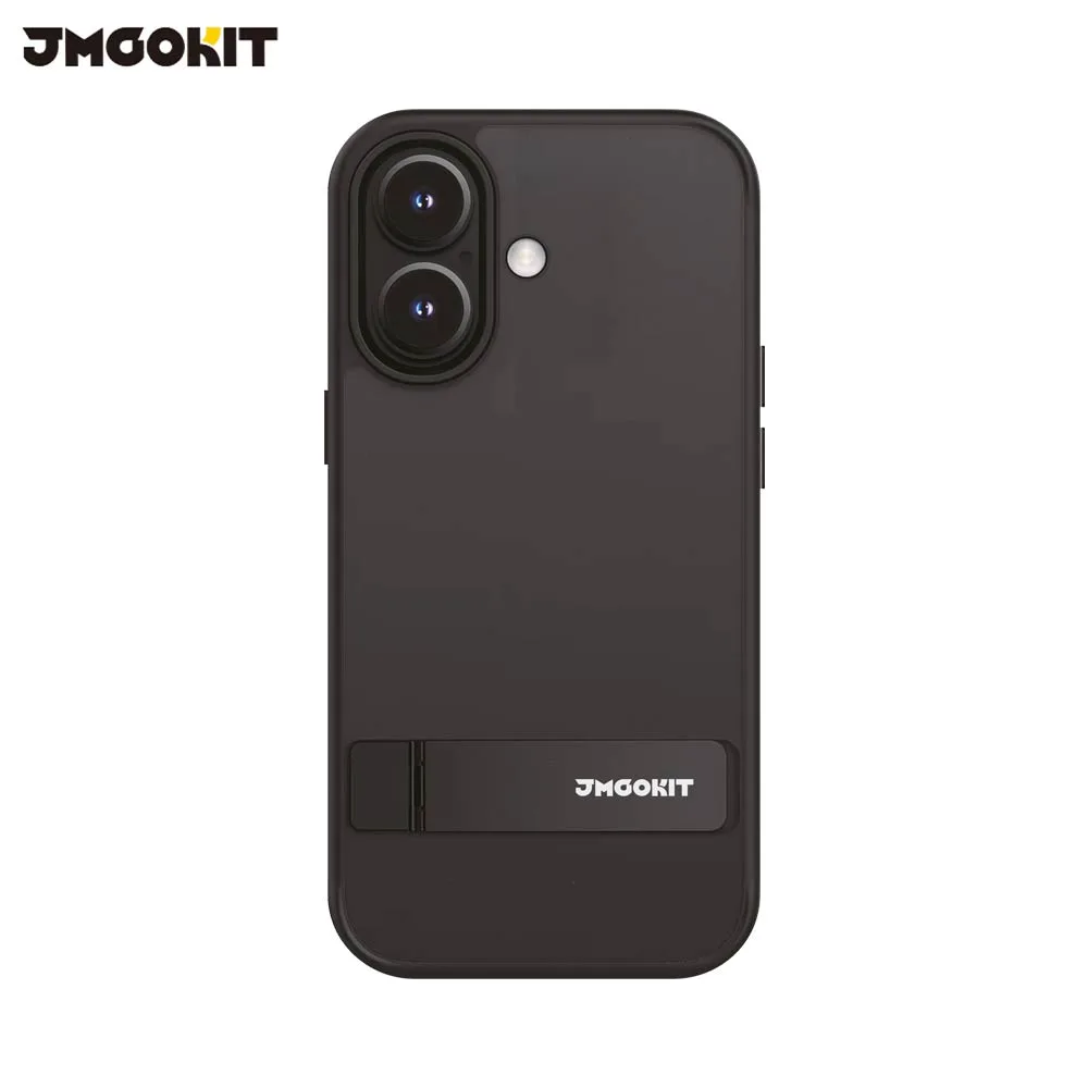 Coque de Protection Metal Bracket JMGOKIT pour Apple iPhone 16 Noir
