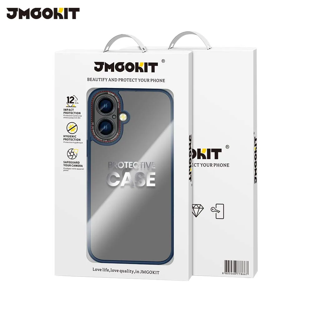 Coque de Protection Canon Lens JMGOKIT pour Apple iPhone 16 Plus Bleu — vue 2