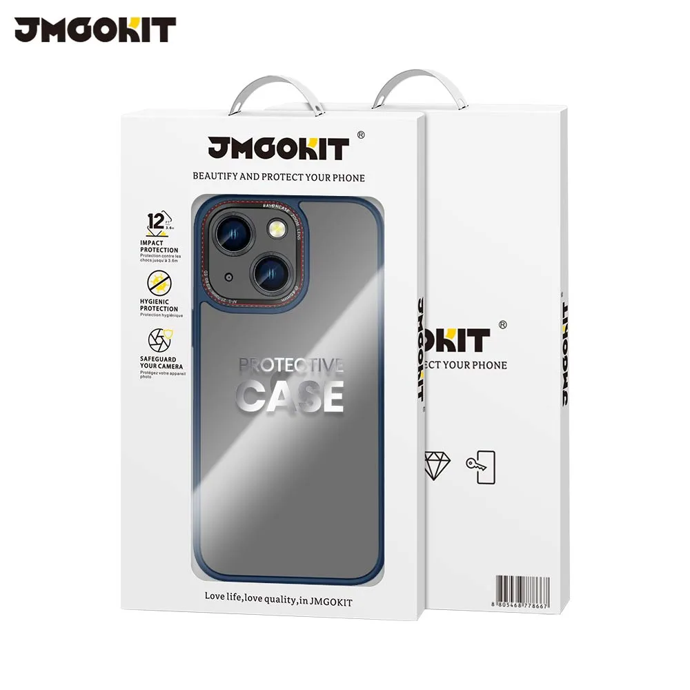 Coque de Protection Canon Lens JMGOKIT pour Apple iPhone 15 Plus Bleu — vue 2